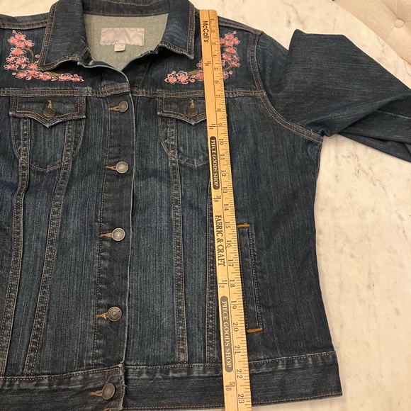 OOAK Japanese themed Mixed Media Upcycled denim jacket - Picture 6 of 9